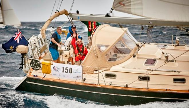 Seraphina of Chichester, Jonathan Paull's Island Packet 440 (GBR) at the start of the 2015 ARC © WCC / James Mitchell